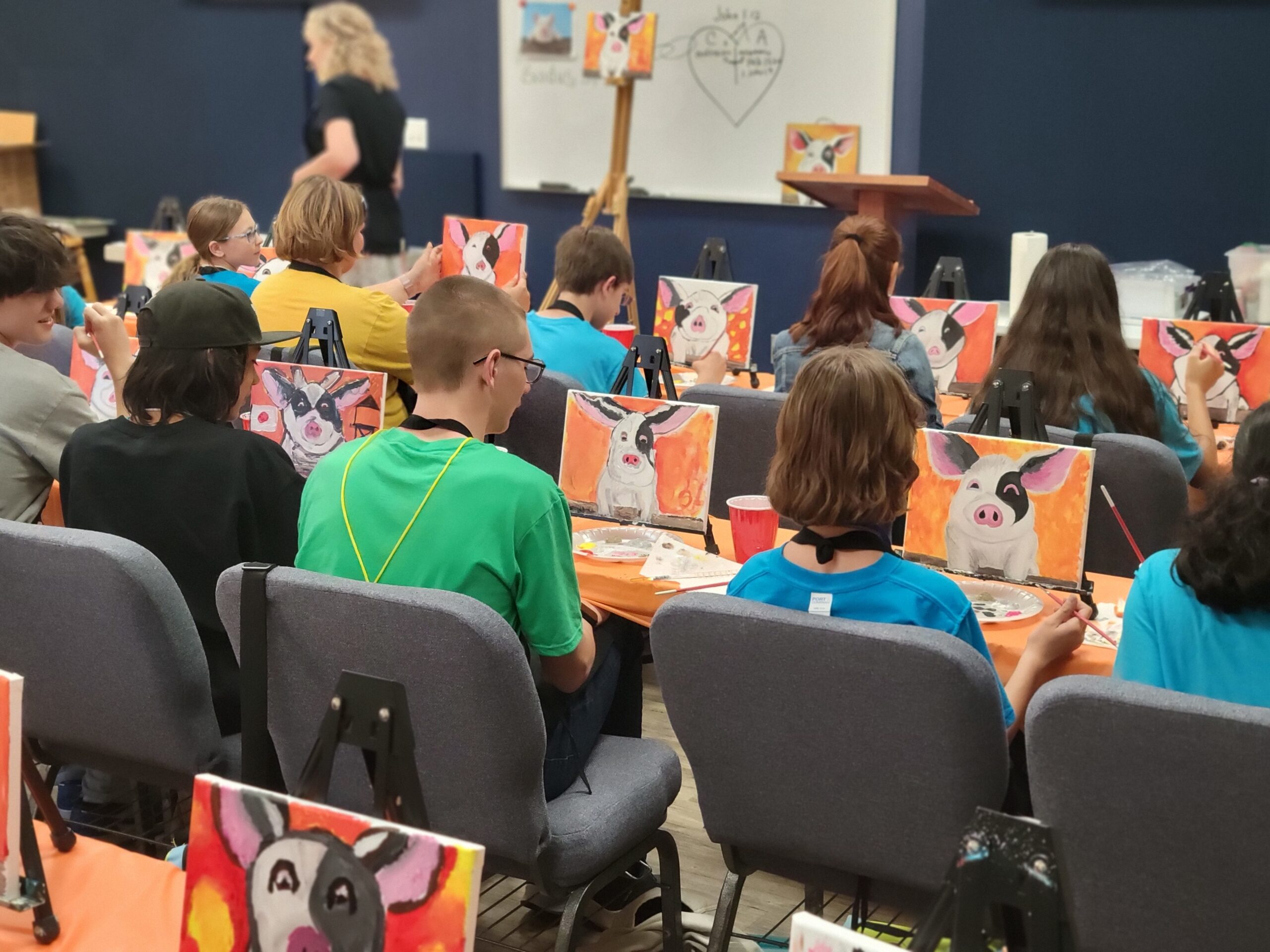 Christian Youth in Action painting